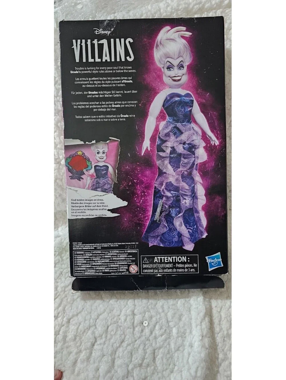 Disney Princess Villains Ursula Doll Excellent Condition With Accessories & Box